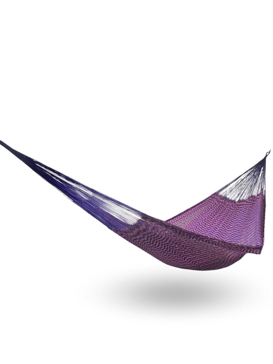 Hamaca Yucateca Artesanal Hilo 18 Nylon Rosa