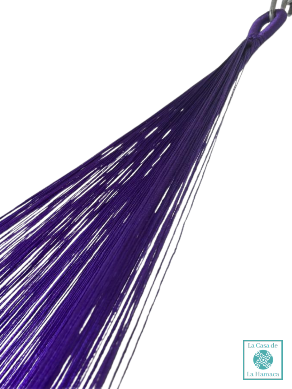 Hamaca Yucateca Artesanal Hilo 18 Nylon Rosa