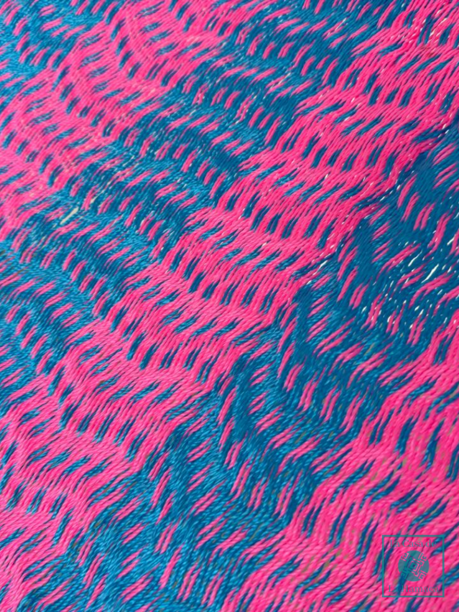 Hamaca Yucateca Artesanal Hilo 18 Nylon Rosa