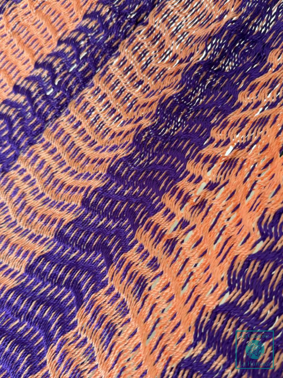 Hamaca Yucateca Artesanal Hilo 18 Nylon Rosa