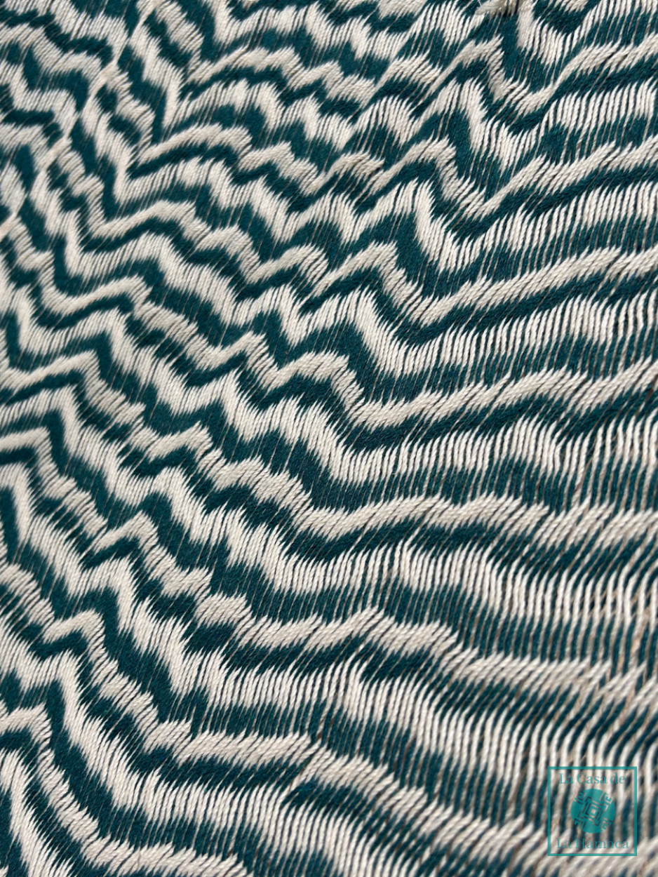 Azul Petroleo y Beige