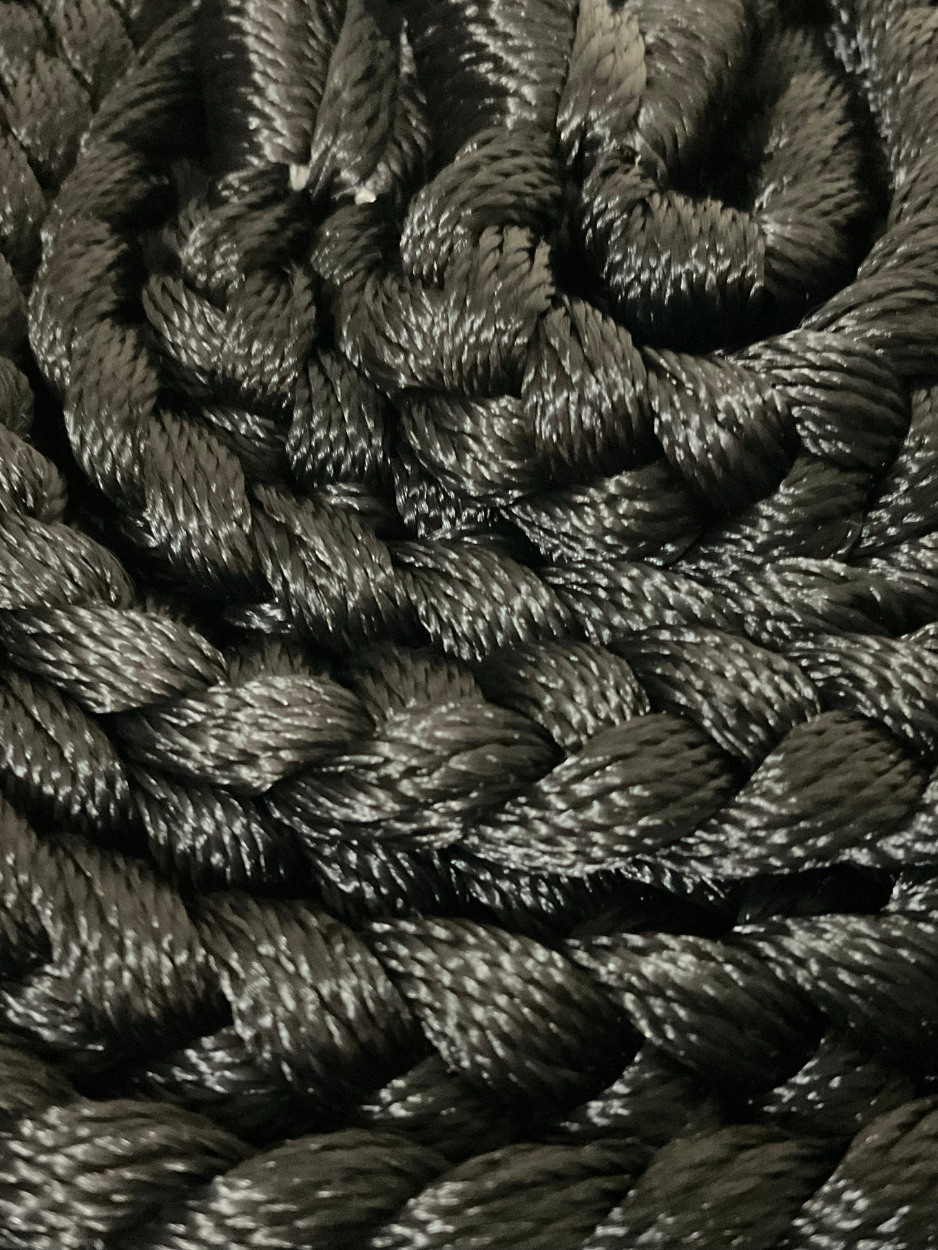 Par de Sogas Yucatecas Artesanales para Hamaca Negro