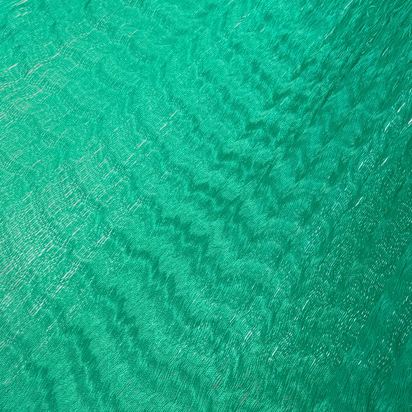 Detalle del tejido de nylon de la hamaca artesanal Yucateca verde