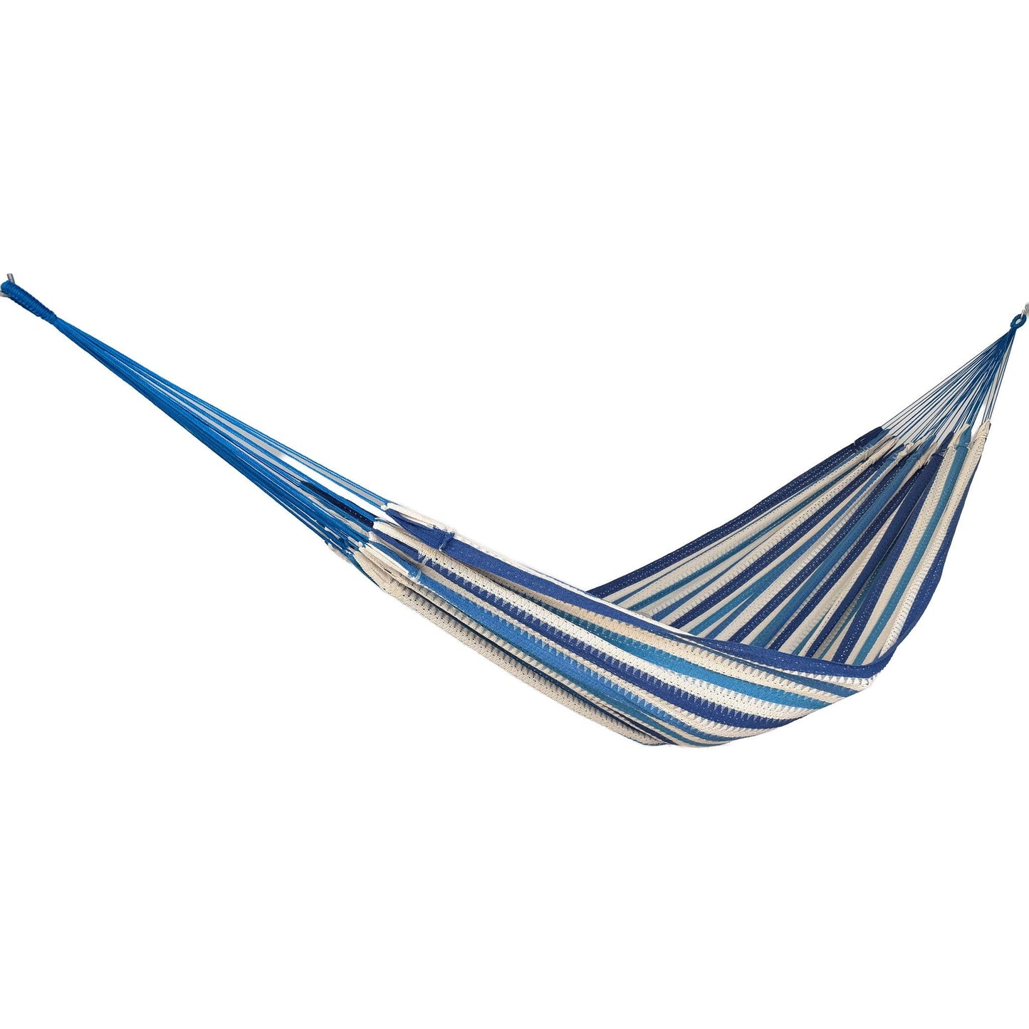 Hamaca Mexicana azules king size vista lateral