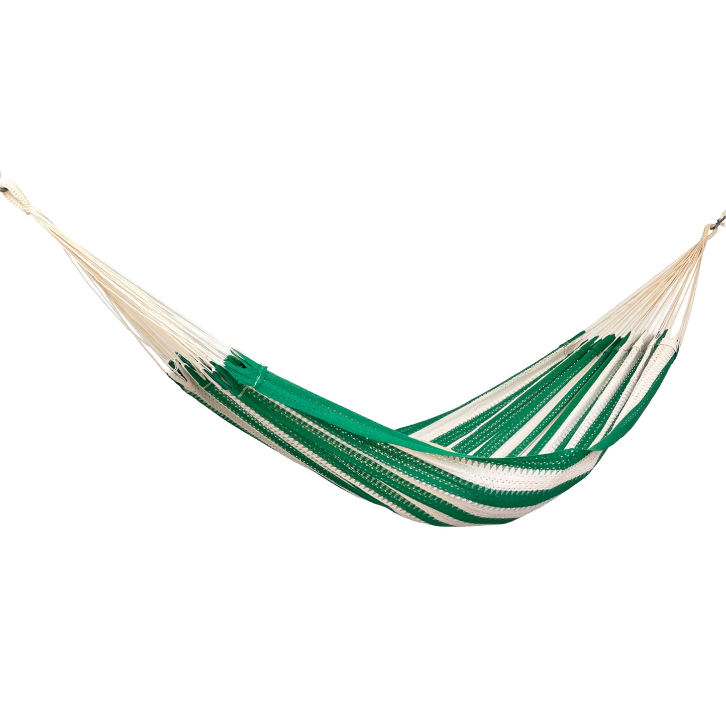 Hamaca Mexicana verde oscuro vista lateral