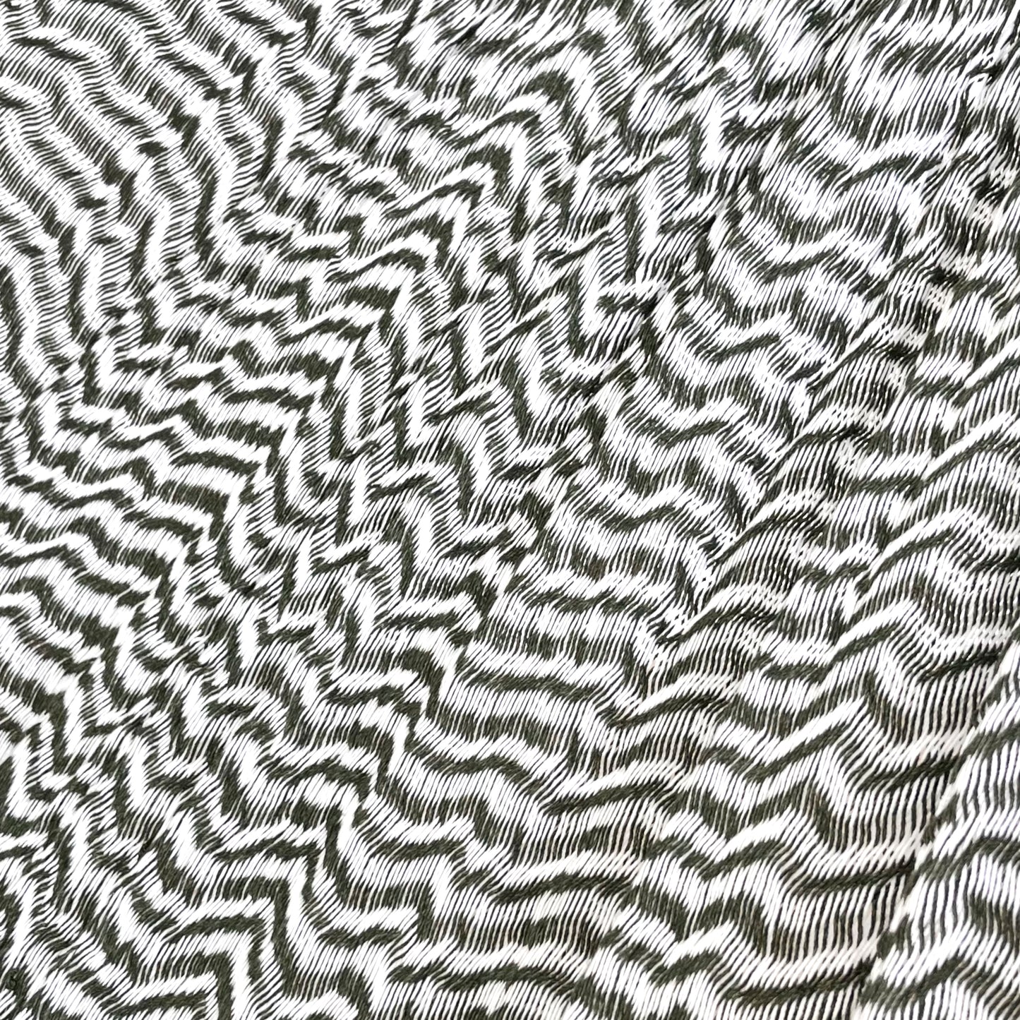 Detalle del tejido de algodón suave de la hamaca Yucateca artesanal blanco y verde