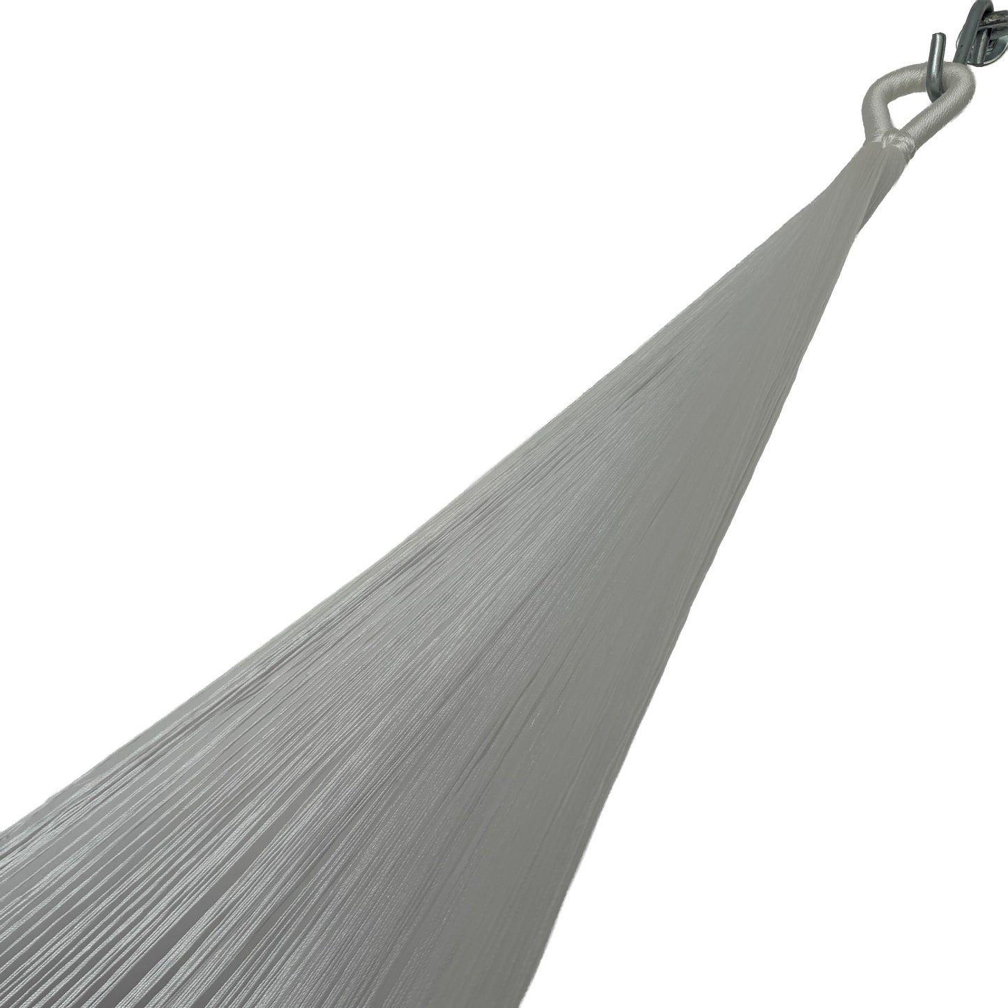 Brazo de hamaca Yucateca artesanal de algodón suave rojo y blanco