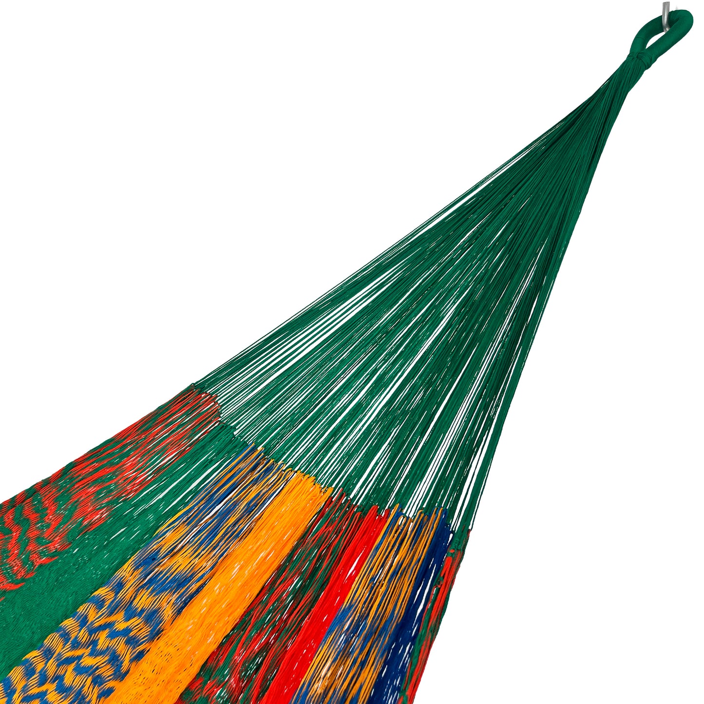 Brazo de hamaca Yucateca artesanal de nylon hilo 18 arcoíris