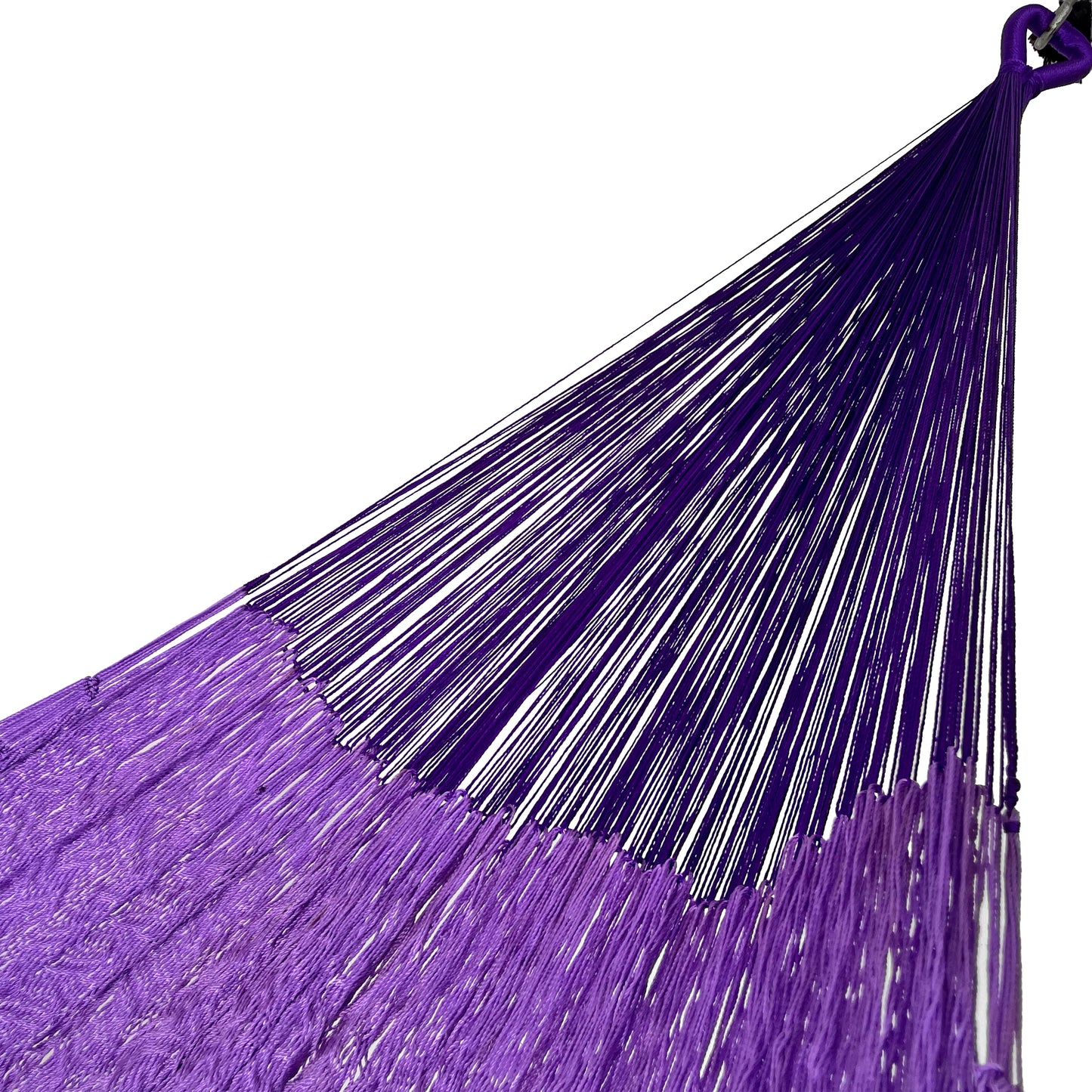 Brazo de hamaca Yucateca artesanal de nylon hilo 18 color morado