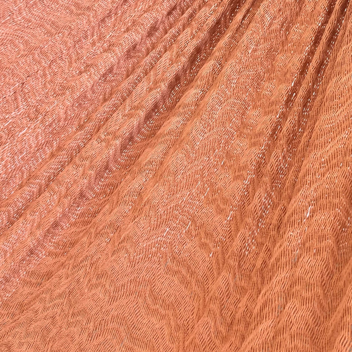Detalle del tejido de nylon hilo 18 de la hamaca Yucateca artesanal rosa