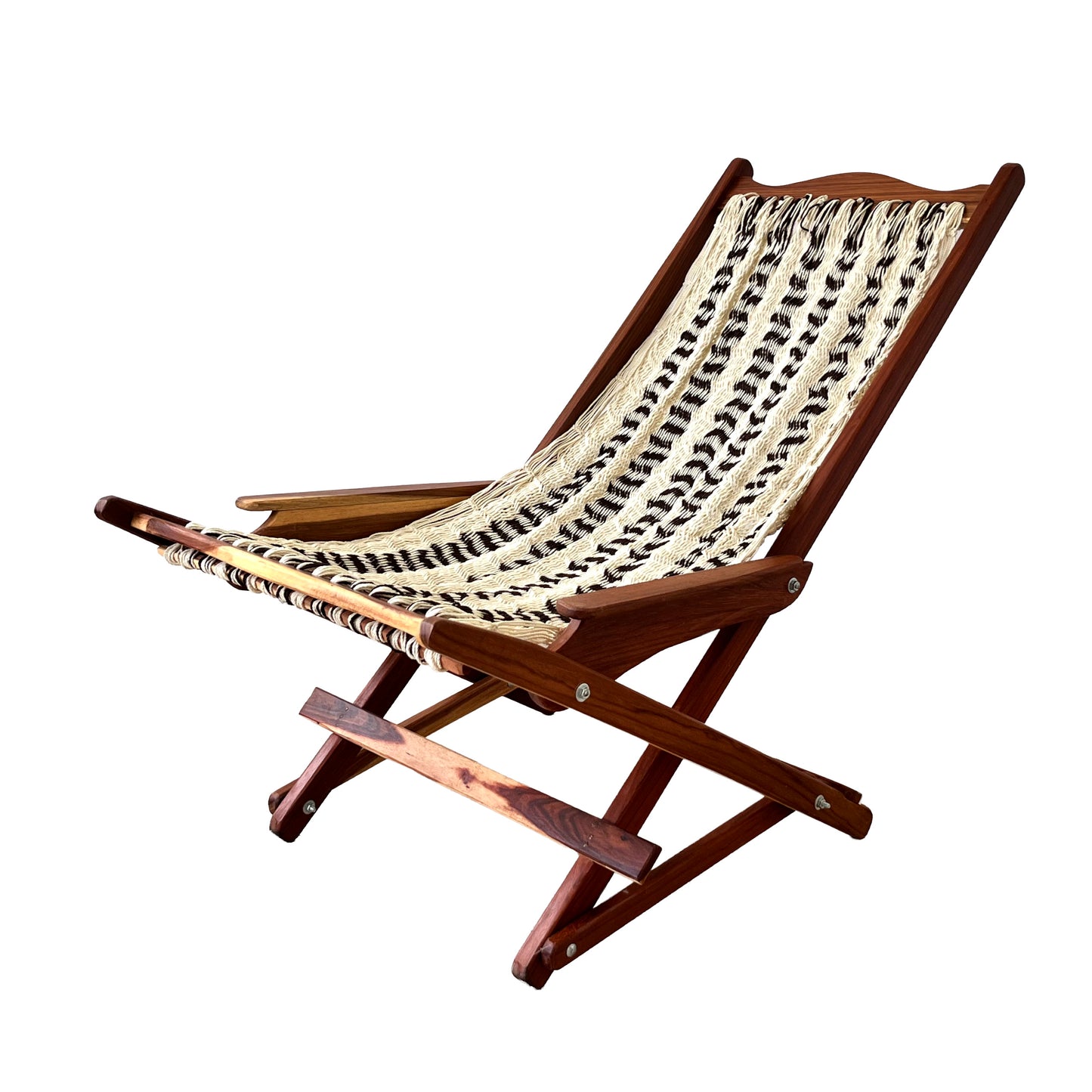 Silla Mecedora Artesanal Plegable Café