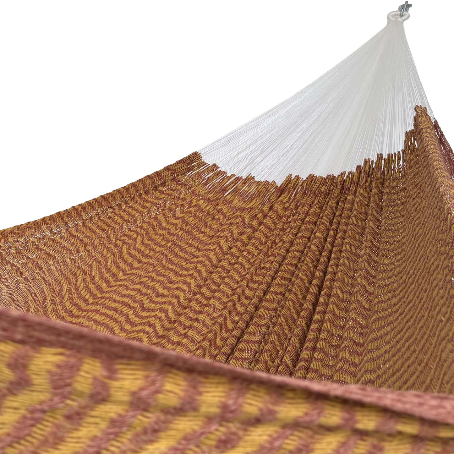 Hamaca Yucateca Artesanal Algodón Suave - Rojo y Amarillo