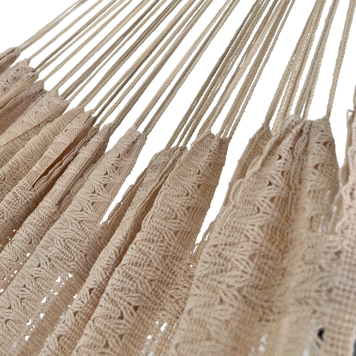 Hamaca Mexicana de Algodón y Nylon – Beige