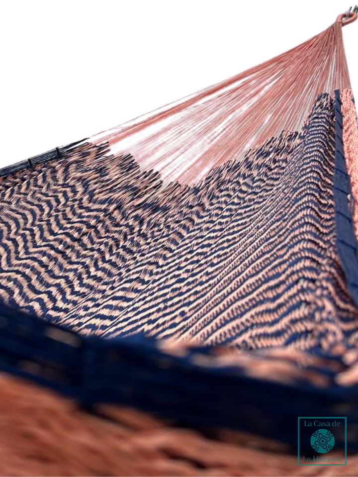 Hamaca Yucateca Artesanal Hilo 18 Nylon Rosa
