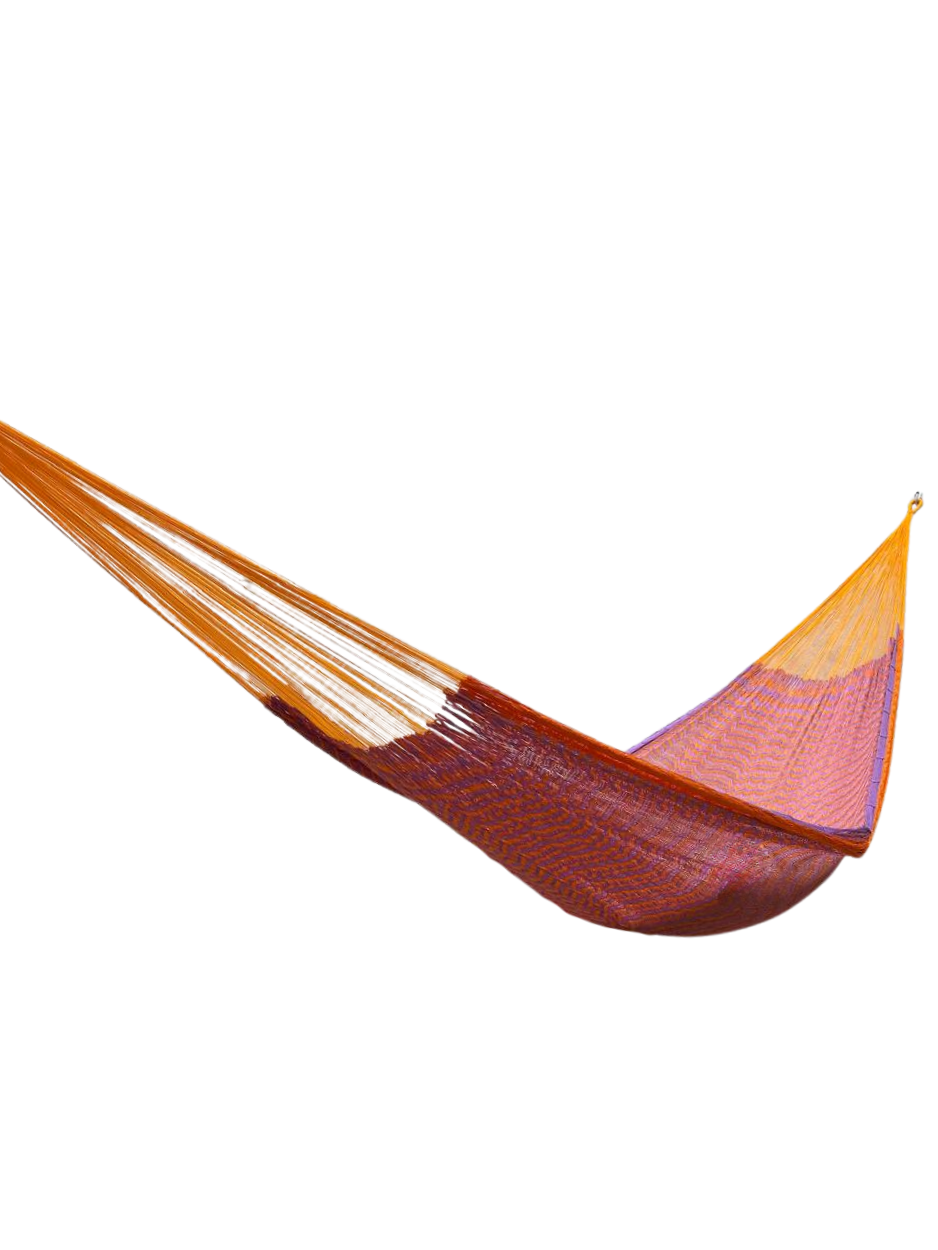 Hamaca Yucateca Artesanal Hilo 18 Nylon Rosa