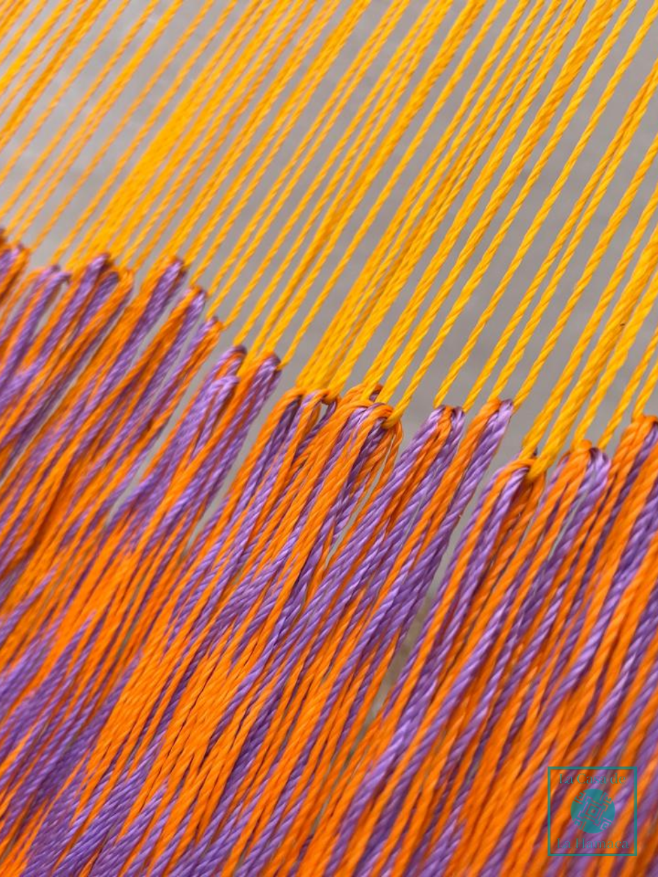 Hamaca Yucateca Artesanal Hilo 18 Nylon Rosa