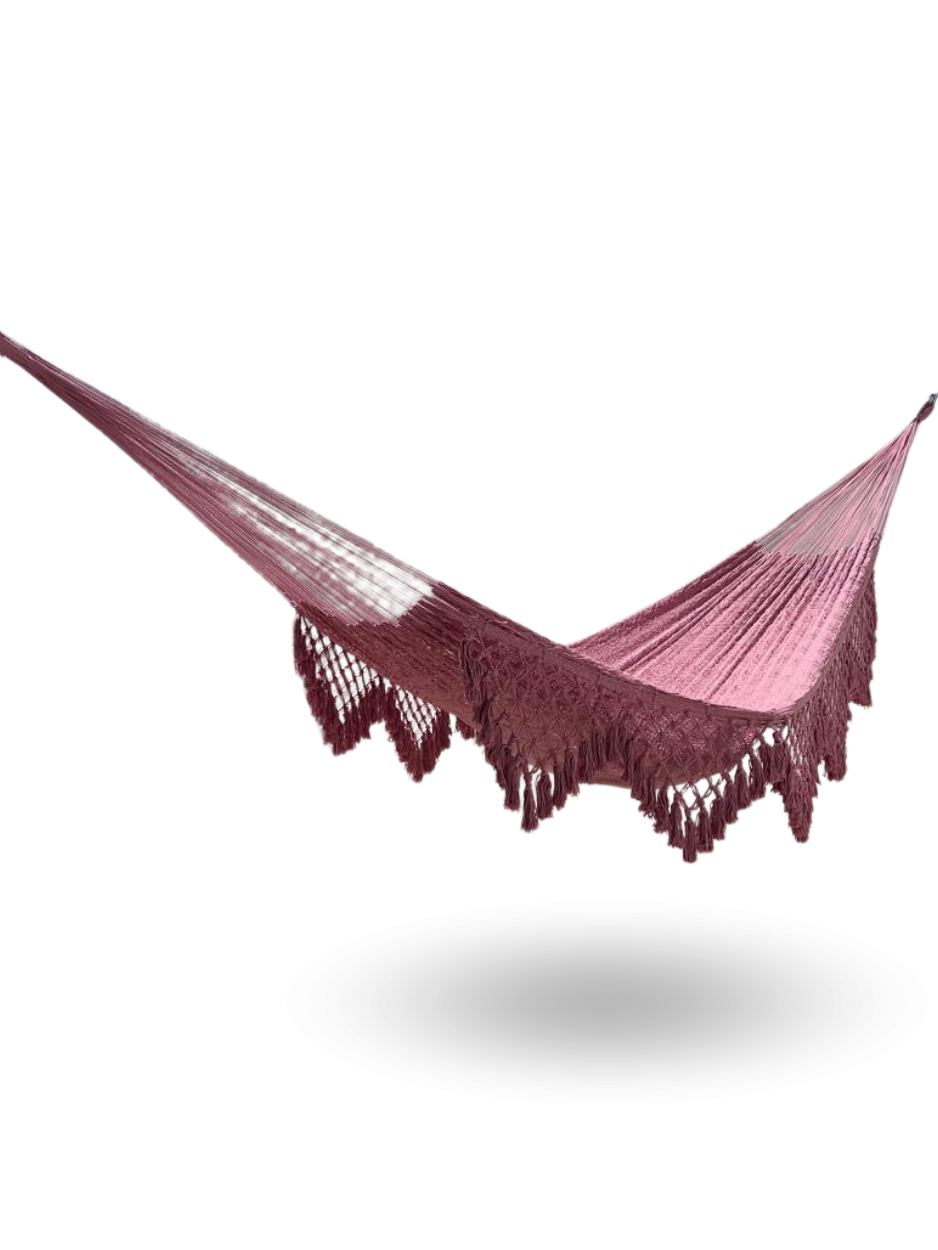 Hamaca Yucateca Artesanal Algodón Macrame