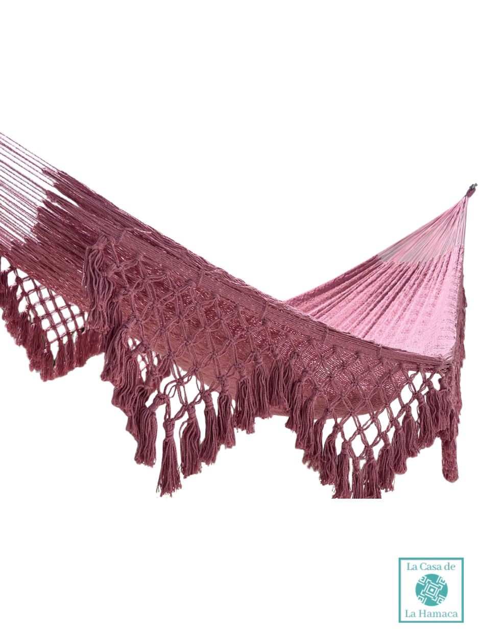 Hamaca Yucateca Artesanal Algodón Macrame