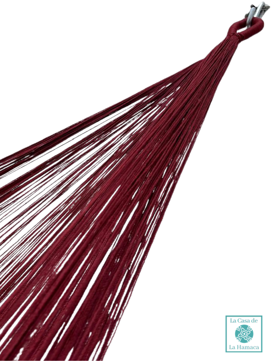 Hamaca Yucateca Artesanal Hilo 18 Nylon Rosa