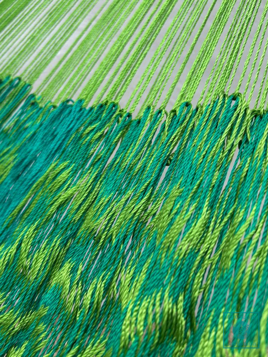 Hamaca Yucateca Artesanal Hilo 18 Nylon Verde