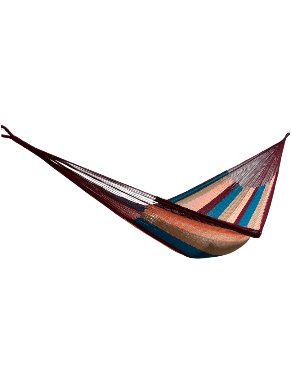 Hamaca Yucateca Artesanal Hilo 18 Nylon Rosa