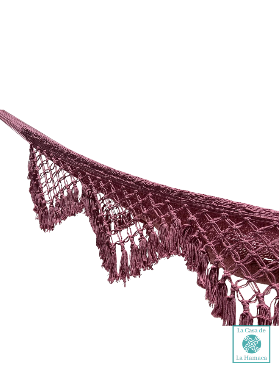 Hamaca Yucateca Artesanal Algodón Macrame