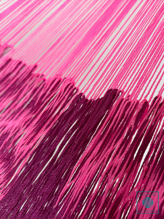 Hamaca Yucateca Artesanal Hilo 18 Nylon Rosa