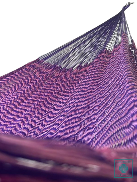 Hamaca Yucateca Artesanal Hilo 18 Nylon Rosa