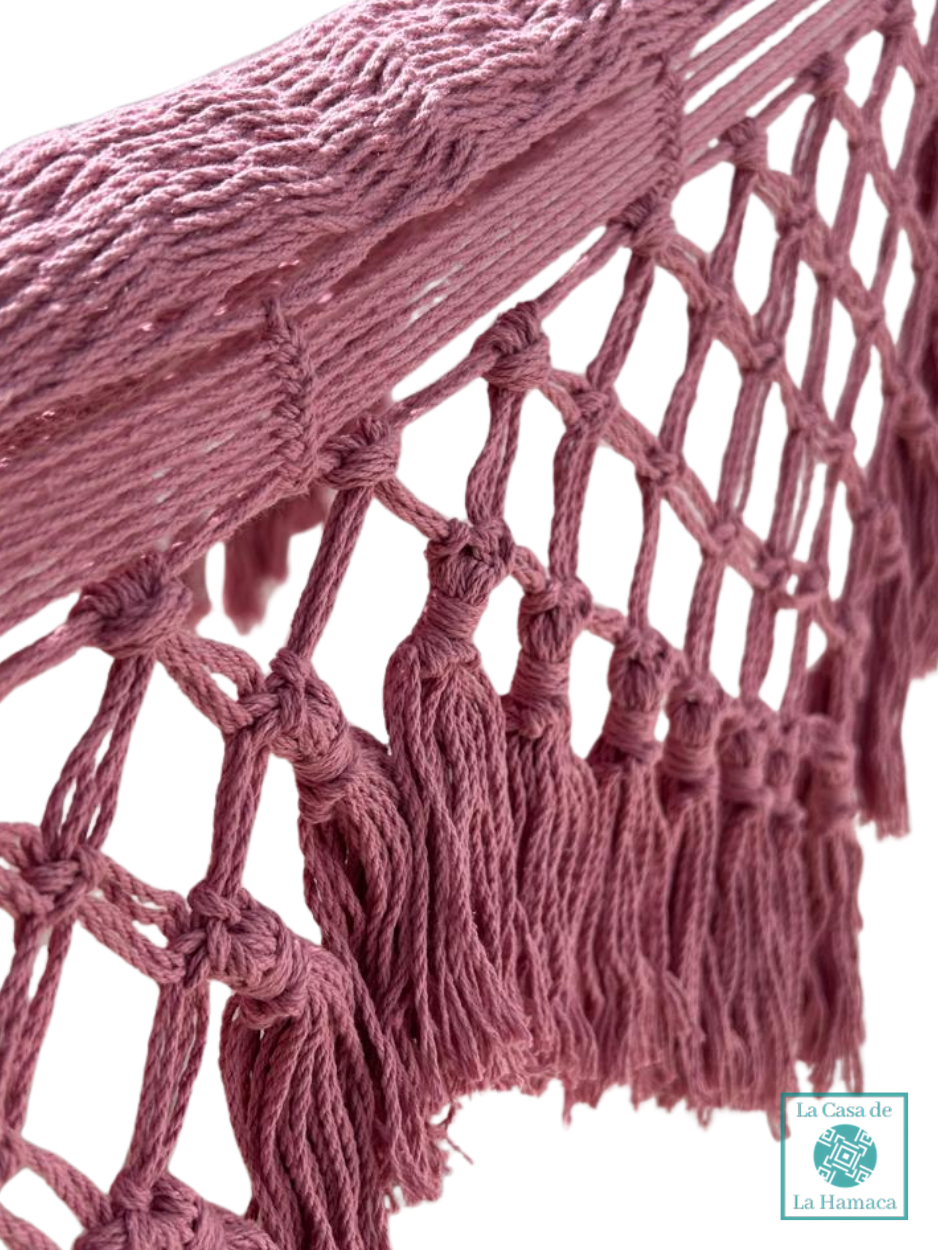 Hamaca Yucateca Artesanal Algodón Macrame