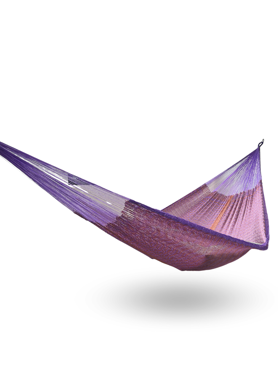 Hamaca Yucateca Artesanal Hilo 18 Nylon Rosa
