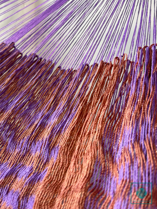 Hamaca Yucateca Artesanal Hilo 18 Nylon Rosa