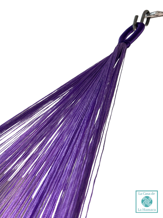 Hamaca Yucateca Artesanal Hilo 18 Nylon Rosa