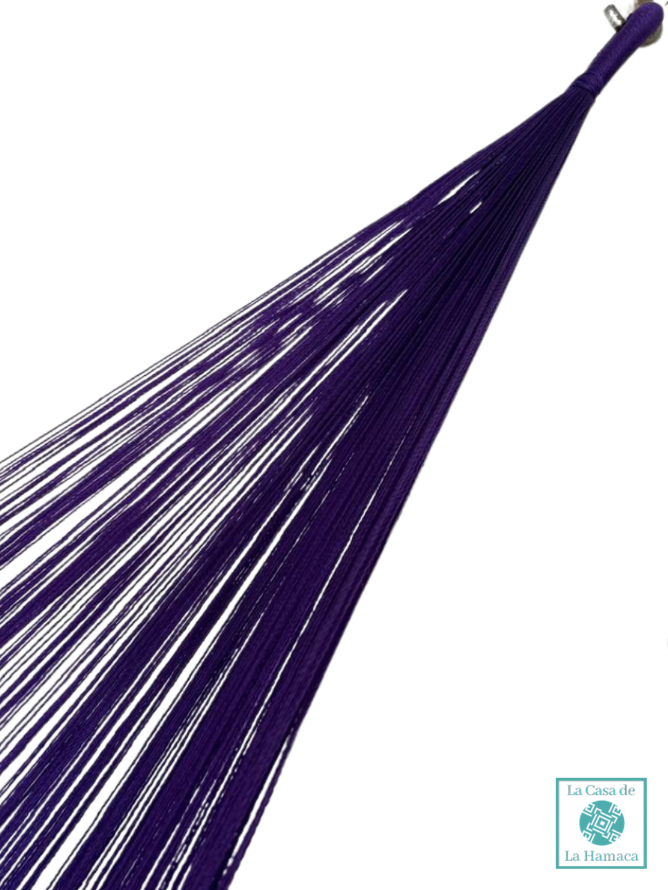 Hamaca Yucateca Artesanal Hilo 18 Nylon Rosa