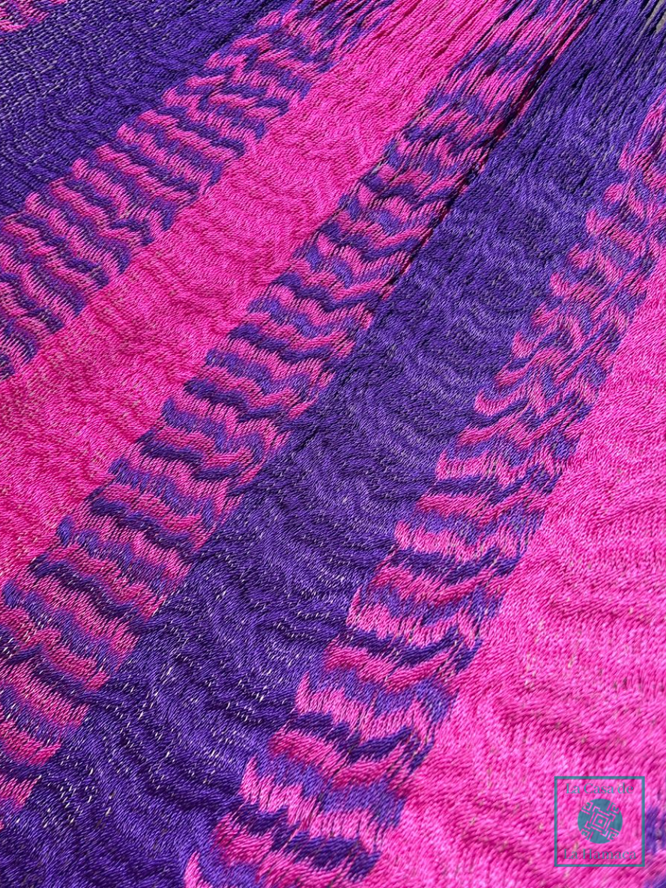 Hamaca Yucateca Artesanal Hilo 18 Nylon Rosa