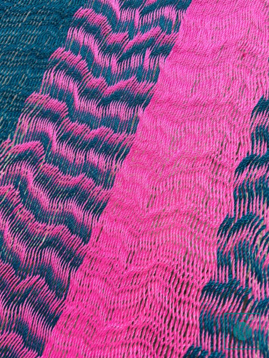 Hamaca Yucateca Artesanal Hilo 18 Nylon Rosa
