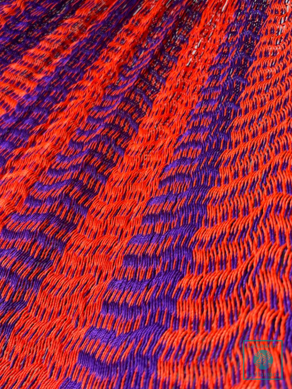 Hamaca Yucateca Artesanal Hilo 18 Nylon Rojo
