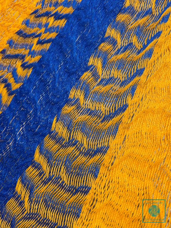 Hamaca Yucateca Artesanal Hilo 18 Nylon Azul