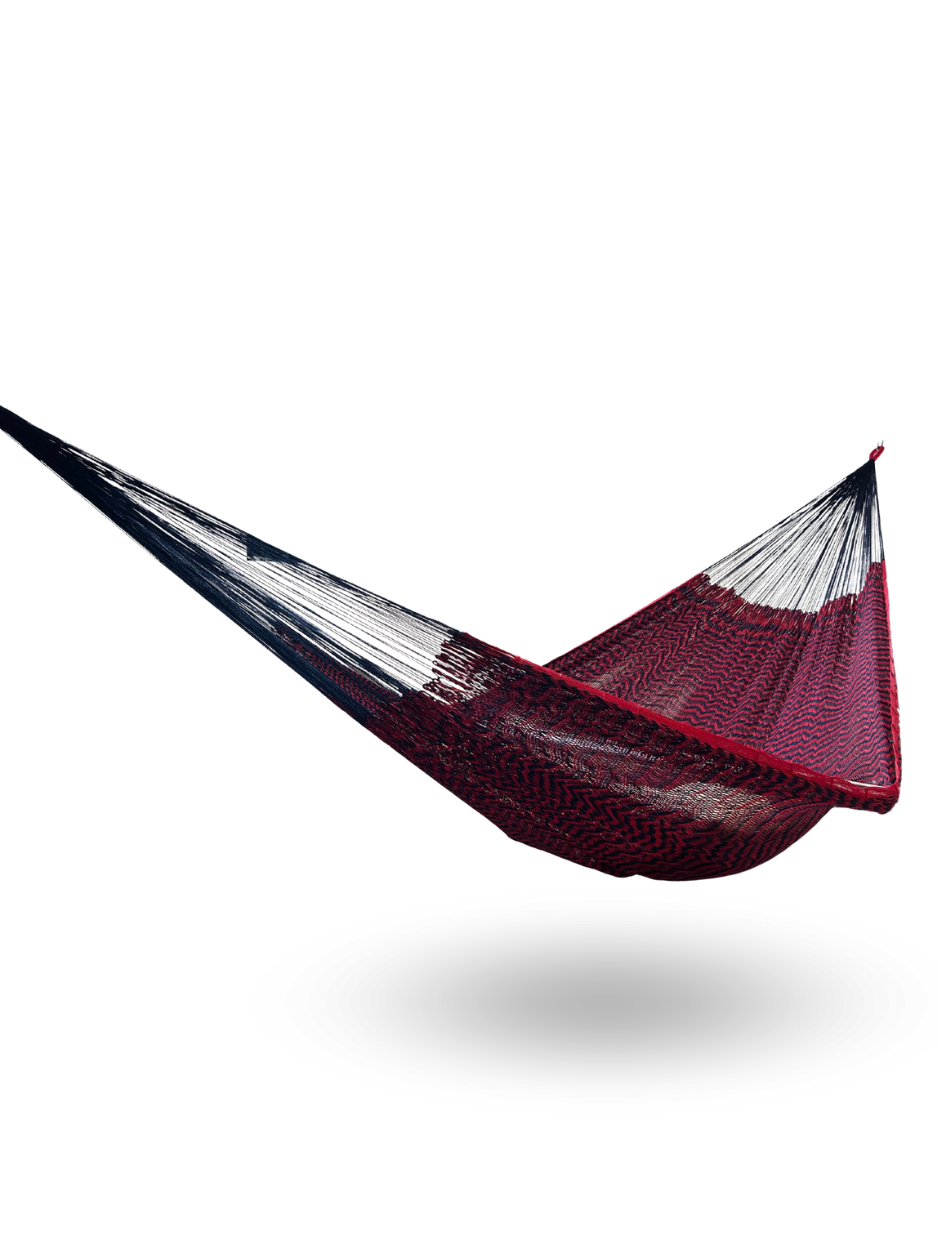 Hamaca Yucateca Artesanal Hilo 18 Nylon Rojo