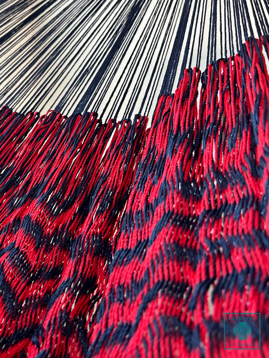 Hamaca Yucateca Artesanal Hilo 18 Nylon Rojo