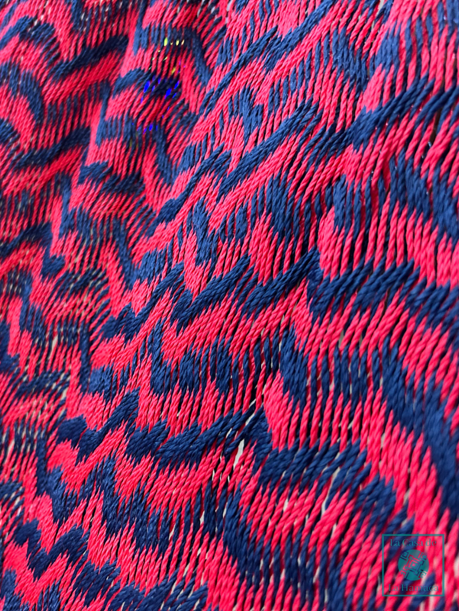 Hamaca Yucateca Artesanal Hilo 18 Nylon Rojo