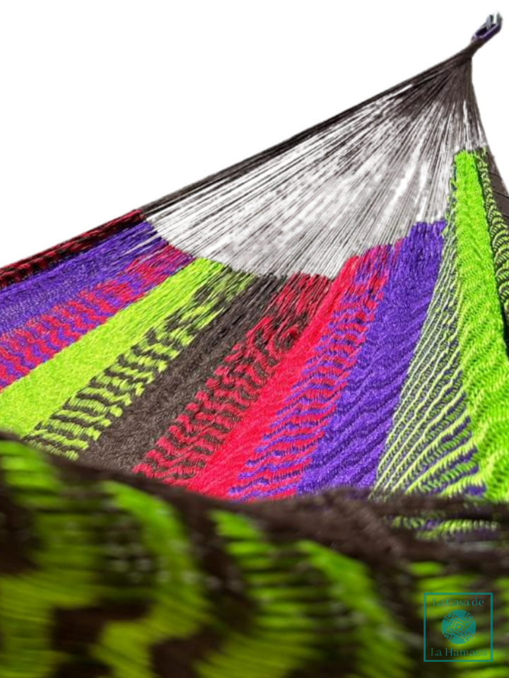 Hamaca Yucateca Artesanal Hilo 18 Nylon Multicolor