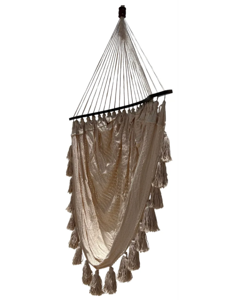 Columpio de Algodon Macrame Beige