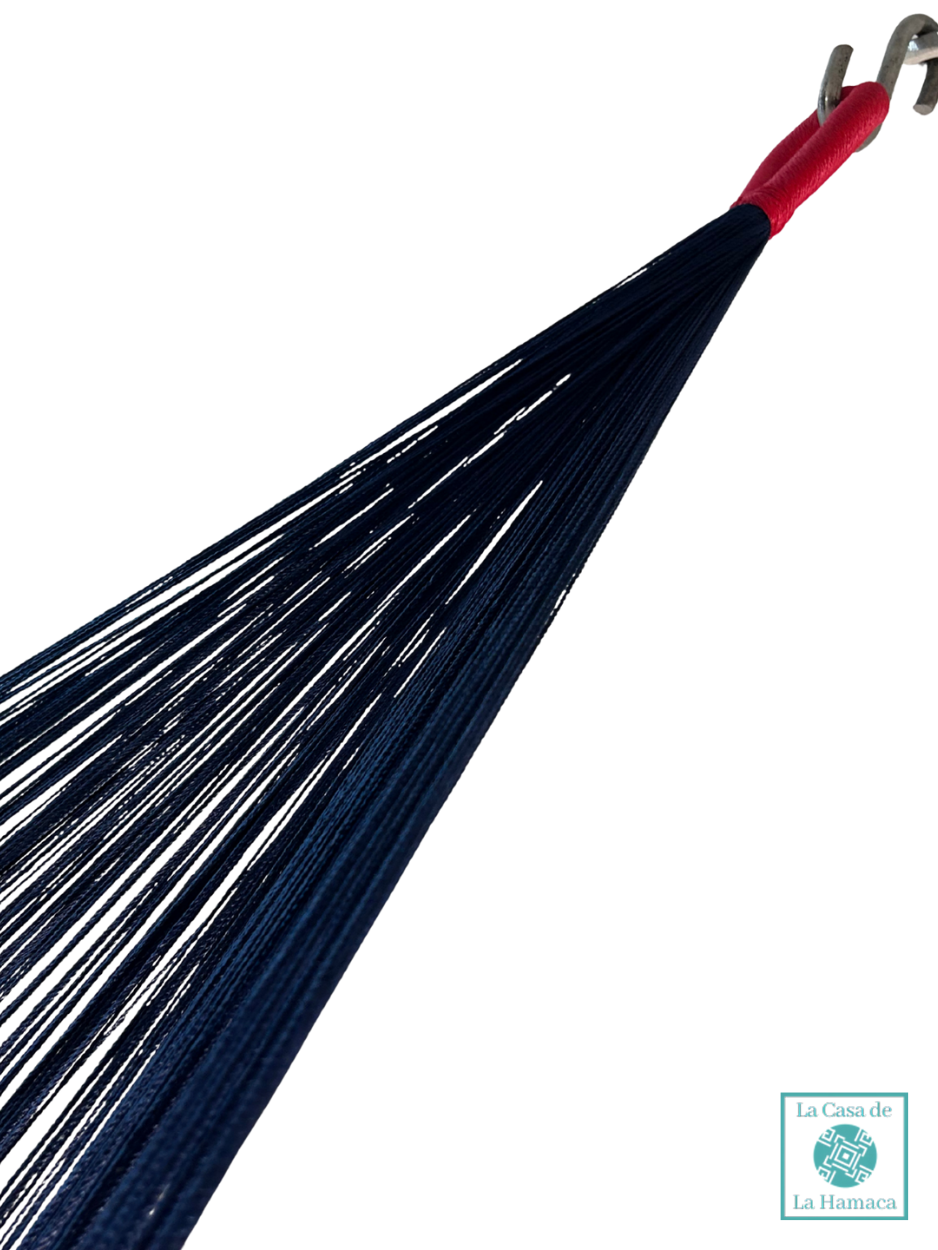 Hamaca Yucateca Artesanal Hilo 18 Nylon Rojo