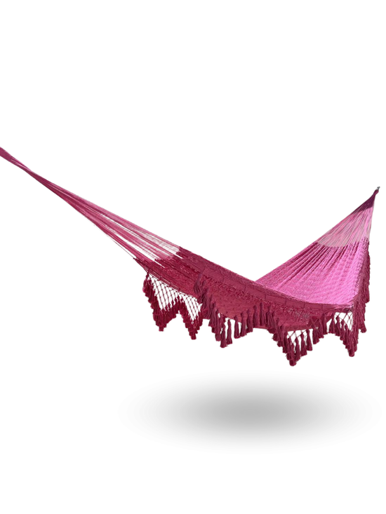 Hamaca Yucateca Artesanal Algodón Macrame