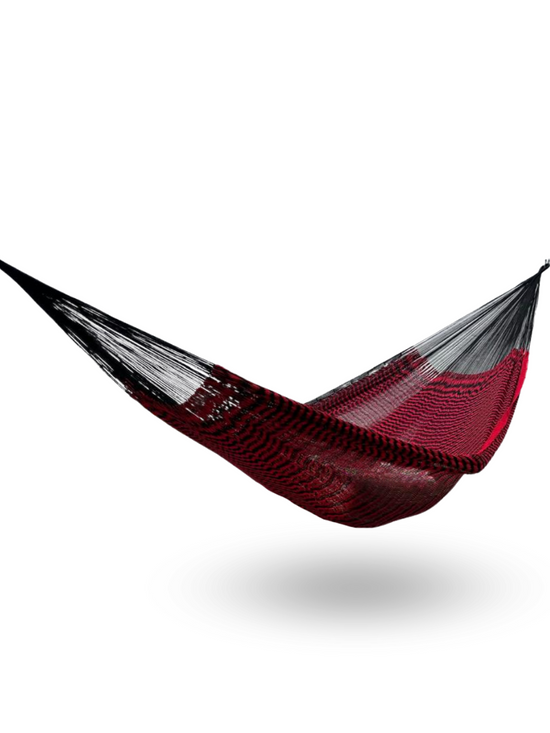 Hamaca Yucateca Artesanal Hilo 18 Nylon Rojo