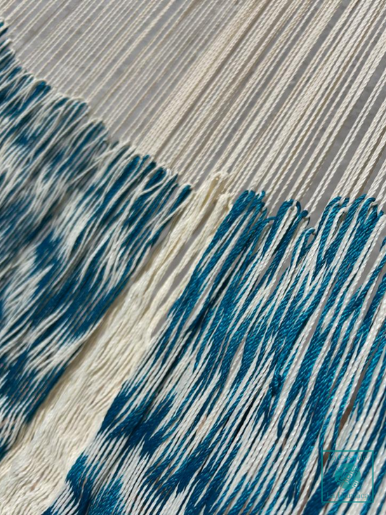 Hamaca Yucateca Artesanal Hilo 18 Nylon Azul