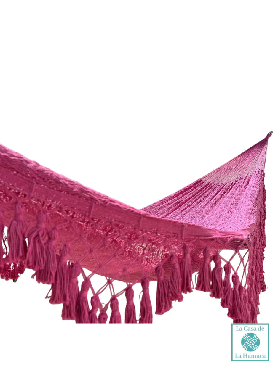 Hamaca Yucateca Artesanal Algodón Macrame