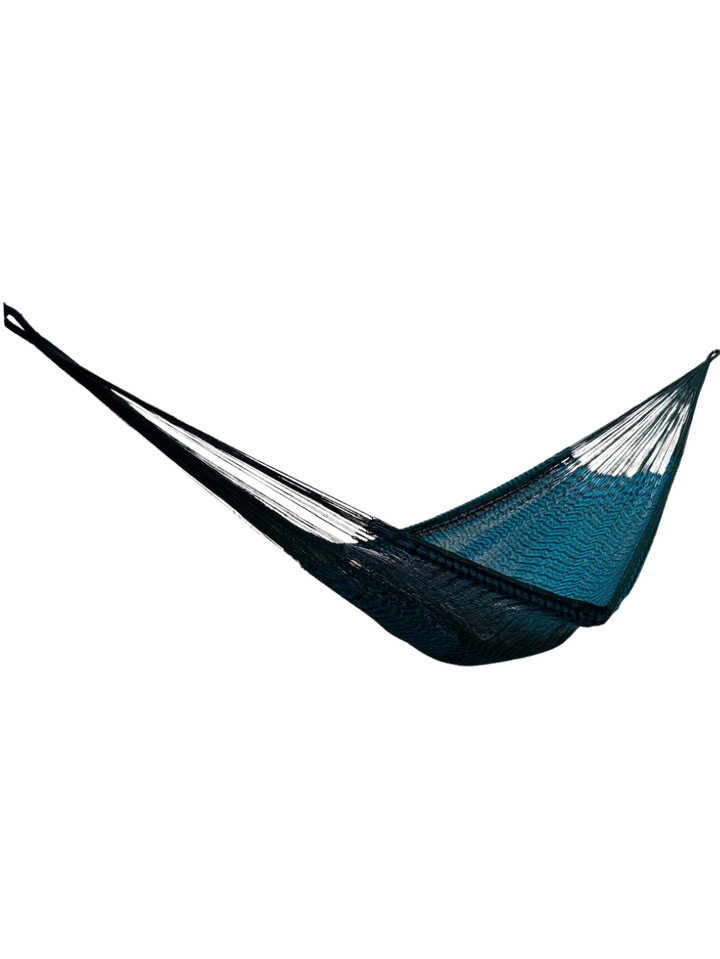 Hamaca Yucateca Artesanal Hilo 18 Nylon Azul
