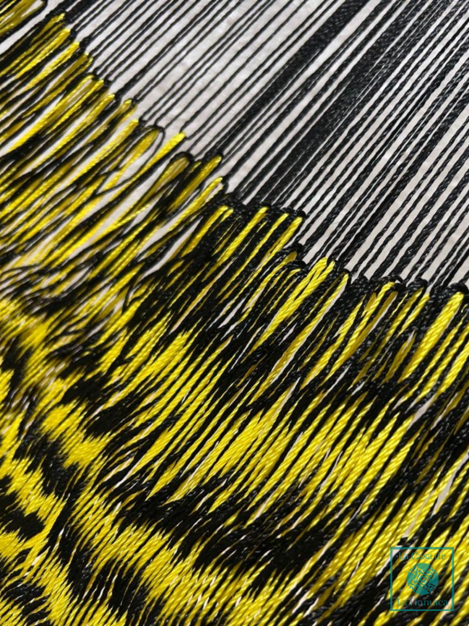 Hamaca Yucateca Artesanal Hilo 18 Nylon Amarillo