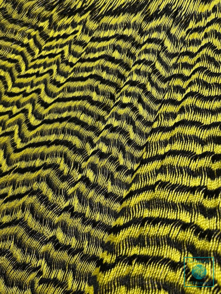 Hamaca Yucateca Artesanal Hilo 18 Nylon Amarillo